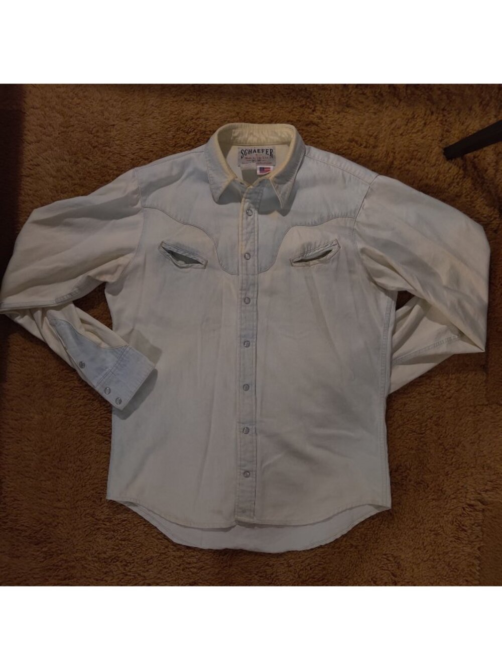 Schaefer MiUSA heavyweight western snap shirt